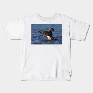 She went that away! - Wood Duck Kids T-Shirt